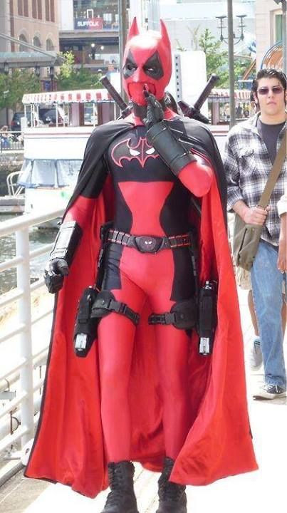 Batman & Deadpool Halloween Superhero Costume